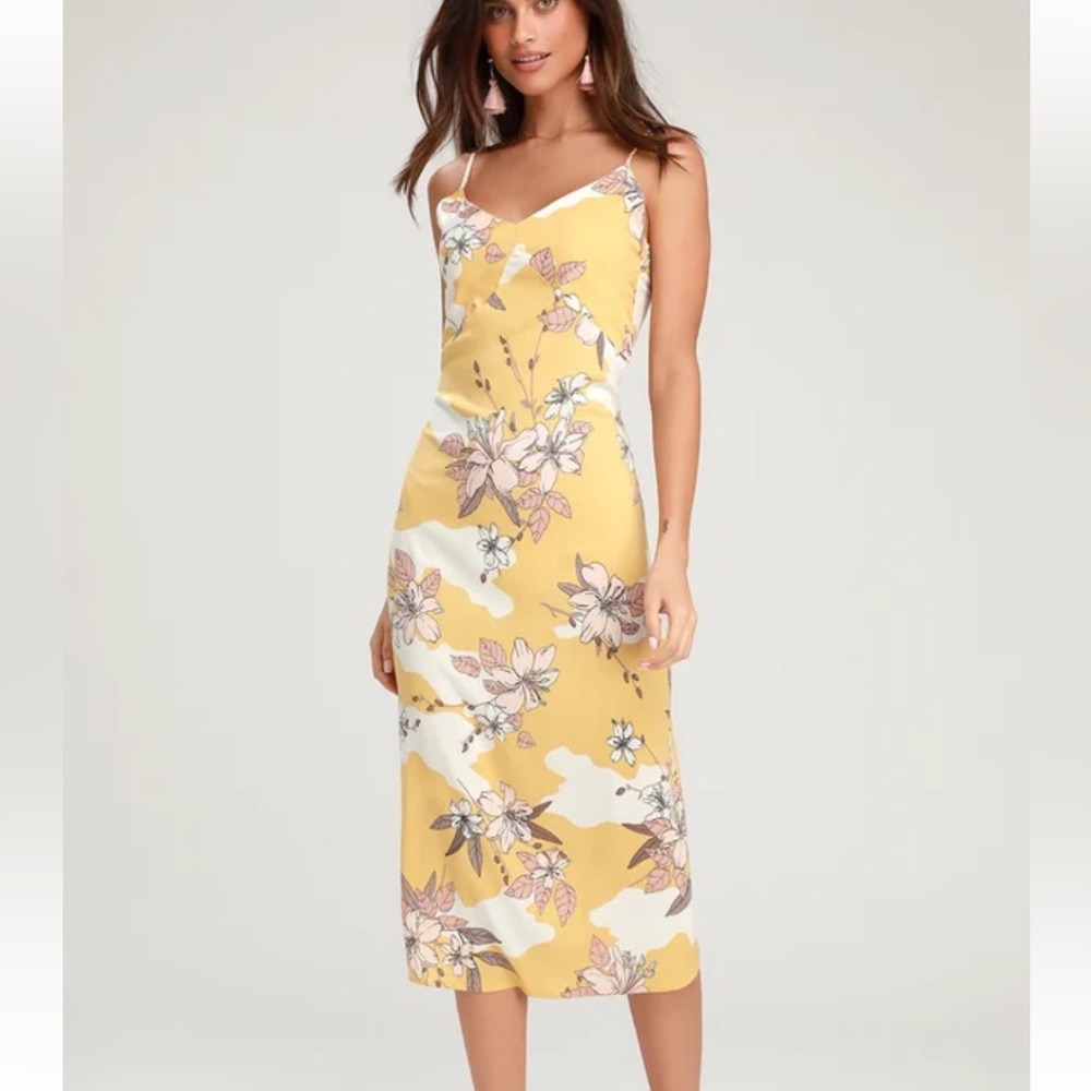 AMUSE SOCIETY | yellow floral dress